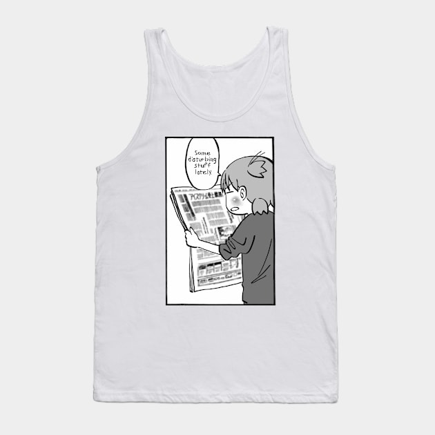 I draw that panel of yotsuba reading the news / yotsubato Tank Top by mudwizard